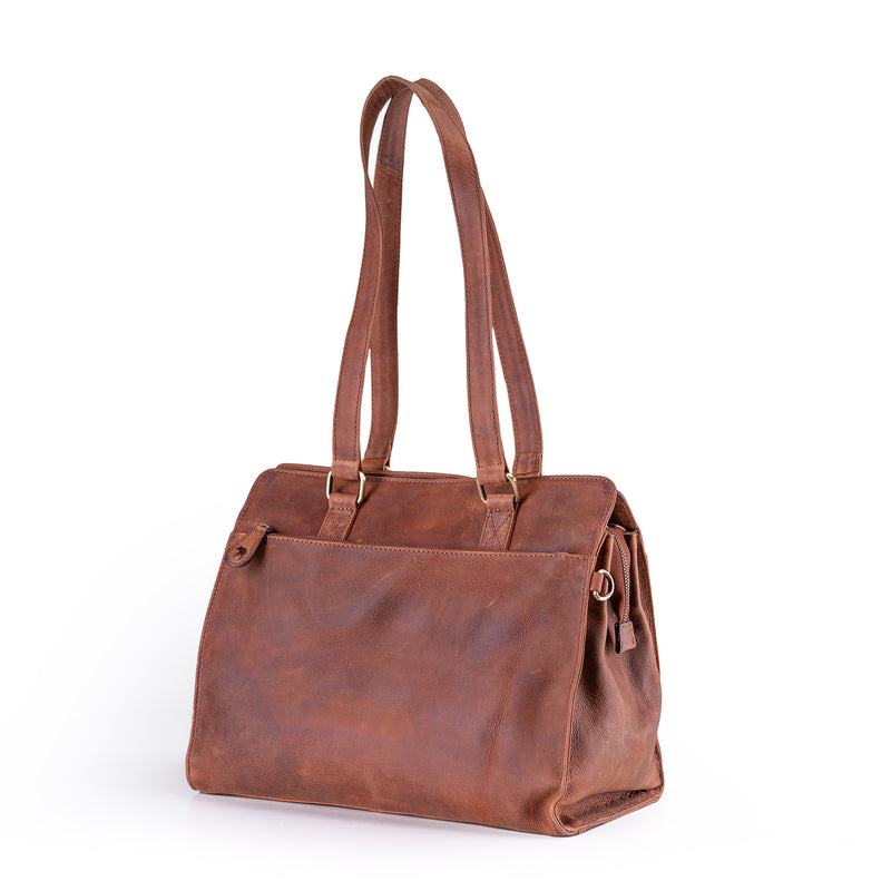 Leather Handbag Fennel