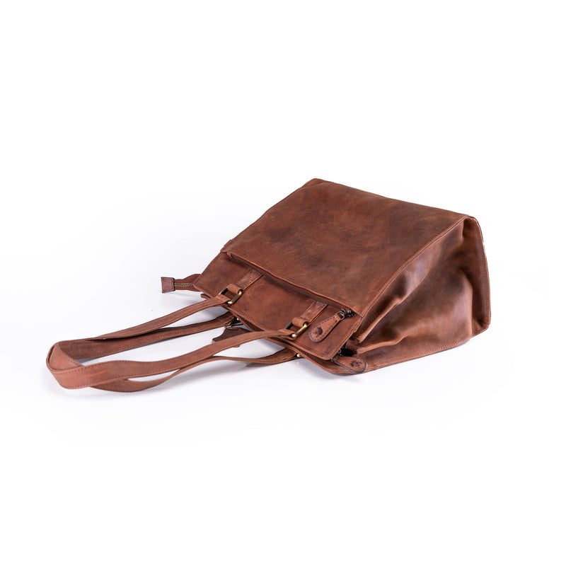 Leather Handbag Fennel