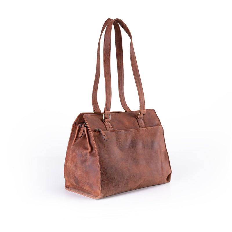 Leather Handbag Fennel