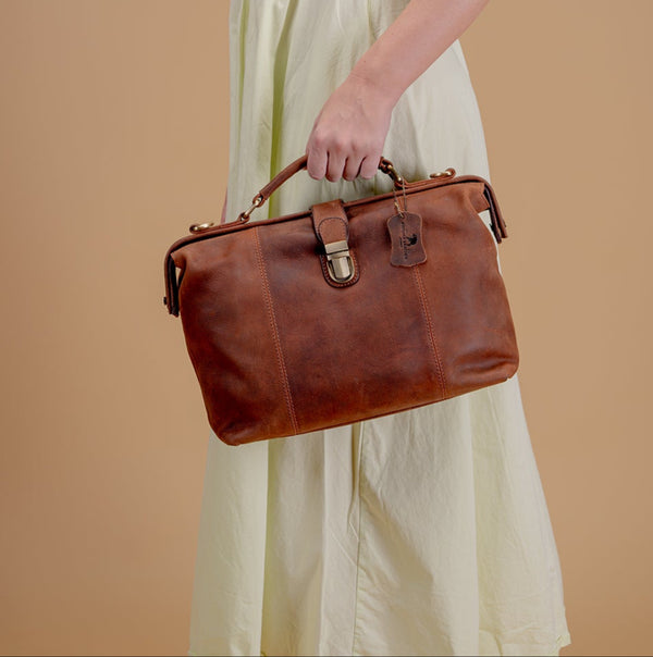 Leather Handbag Bag - Sage