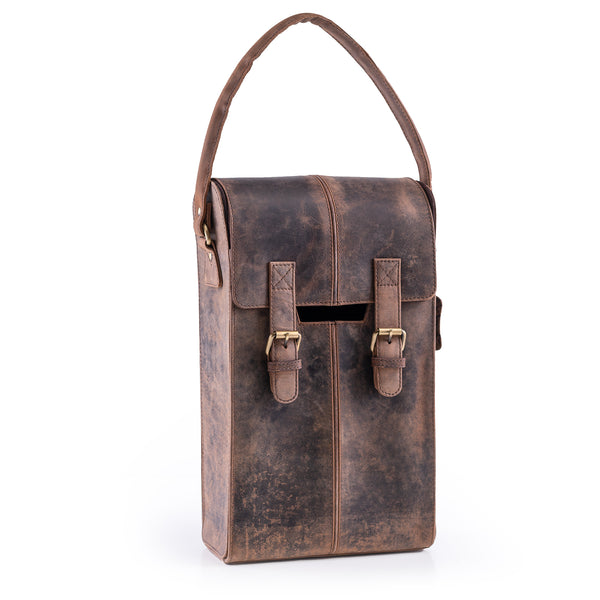 Leather Wine Bottle Bag TILBURY