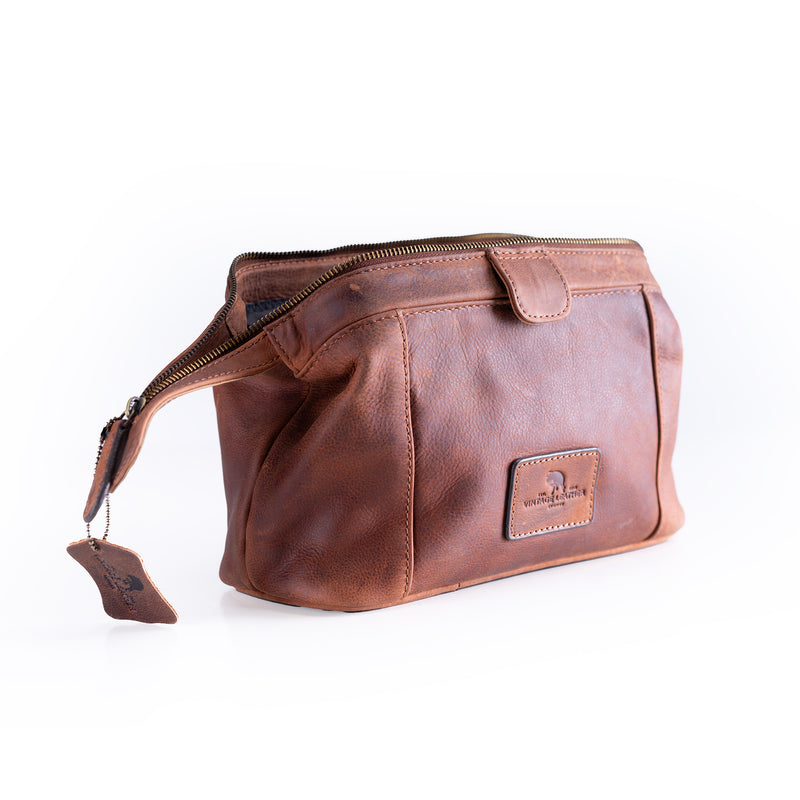  Leather Travel Toiletry Bag