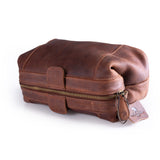 Leather Travel Toiletry Bag